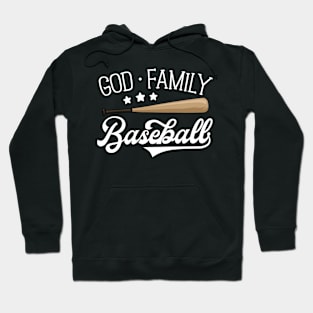 Mom Baseball Shirt God Family Baseball Christian Women Hoodie